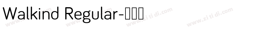 Walkind Regular字体转换